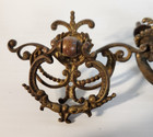 Antique Ornate Cast Brass Bail Pull 5 Pc Lot For Furniture Restoration