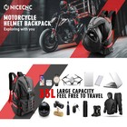 Motorcycle Backpack Waterproof Helmet Luggage Backpack Bag Men Accessories Red