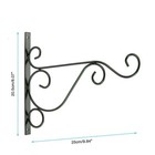 2pcs Wall Hanger Heavy Duty Metal Hanging Basket Bracket Flower Pot Hook Hanger