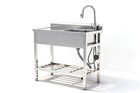 39  Free Standing Commercial Stainless Steel Kitchen Utility Sink