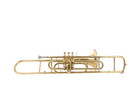 Brass Finish Bb Flat-valve Trumbone-free Hard case trombone Christmas Sale 