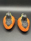 Pair Of Vintage Hand Painted Toucan Bird Salt pepper Shakers By Michael Golden