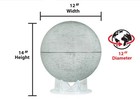 12  Diameter Moon Globe  Nasa Approved With Over 3000 Place Names And A Free    
