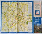 Vintage 1988 Bruxelles Brussels Fold Out Tourist Street Plan   Metro Map