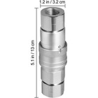 2 Flat Face Hydraulic Coupler 1 2  Body X 1 2  Npt Thread For Bobcat Skid Steer