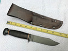 Nice Vintage Wwii U s  Navy Usn Mk 1 Knife Pal Rh-35   Leather Sheath 
