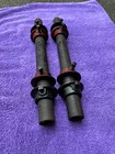 1930s 1940s York Barbell Original 1    Hollow Dumbbell Handles W Collars Weights