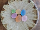 Beautiful Rare Color Sea Glass 6pcs  Surf Tumbled  Weathered  Beach Glass  51