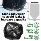 Extra-large 95 Gallon Black Trash Bags  1 2 Mil Thick  Heavy-duty  50 Count - St
