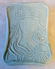 Vintage Ceramic Soap Trinket Dish Fairy  Goddess Lady Hippie Boho