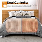 Twin Full Queen King Electric Heated Blanket Throw Heater Winter Warm Blankets