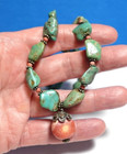 Sterling Silver Turquoise Coral Necklace 18 Inches 45 8 Grams
