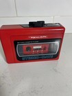 Realistic Stereo-mate Portable Cassette Player In Red