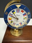 Authentic Vintage Boston Chelsea Brass Quartz Movement Nautical Desktop Clock