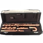 Hot Sell Alto Flute 16 Holes G Keys Retro Brass With Two Mouthpiece