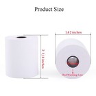 50 Rolls 2 1 4 X 50  Thermal Paper Credit Card   Cash Register Pos Receipt Paper