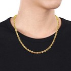10k Solid Yellow Gold Necklace Rope Chain 3mm 16  18  20  22  24  26  28  30 