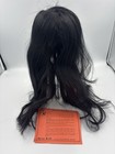 Vtg Human Hair Doll Wig Size 11 Black For Antique Bisque Doll   Eyes Shoes Etc 