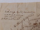 1790s Pennsylvania Colonial Land Speculation Plat Map Hand Drawn Bounds Map