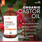 Organic Castor Oil - Organic Cold Pressed Unrefined In Glass Bottle - Vegan Oil