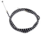 Mcs Lightning Brake Cable Bmx Mtb Fixie Checkered Board Black And Chrome