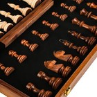 Classic Wooden Chess Set     Handcrafted Walnut Pieces   Foldable Board