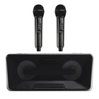 Wireless Bluetooth Dual Microphone Karaoke All-in-one Speaker For Home Outdoor 