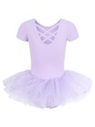Hidany Ballet Leotards For Girls Toddler Dance Leotard Leotard With Skirt Shiny