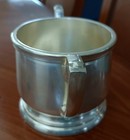 Vintage International Silver Co Hotel Silver Tone Sugar Bowl With Handle 8oz