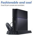 Stand Cooling Fan Controller Dual Charger Station Dock For Playstation 4 Ps4 Us