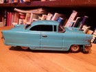 Very Nice Vintage  Blue Tin Friction 1956 Lincoln Premier Coupe