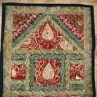 36  X 25  Indian Silver Gold Wirework Embroidered Zardozi Tapestry Jewel Beaded