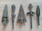 5pcs Ancient China Bronze Statues Chinese Old Dynasty Bronze Statues