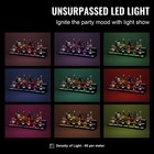 Uimoso16 48 72 1-4 Steps Led Lighted Liquor Bottle Display Bar Shelf App Control