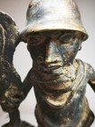 The Benin Bronze Tribal Warrior Sculpture 21 Cm   1 04 Kg