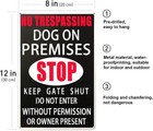 Warning Beware Of Dog Tin Metal Signs No Trespassing Dog Keep Gate