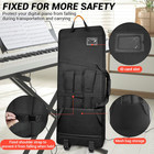 Keyboard Case With Wheels   Adjustable Shoulder Straps 73 76 Key
