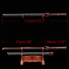 44   Functional Sharp Chinese Sword Red Dragon Tang Dao       Broadsword 1095 Steel