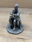 1985 Vintage Franklin Mint Pewter Figurine  Silversmith Massachusetts