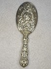 Vintage Handheld Mirror Silver Vanity Victorian Antique Handle