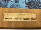 Vintage 1969 Us Open Championship Champions Golf Club Wall Plaque Award 10x13