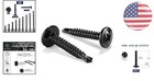 High-strength 410 Stainless Steel Self-tapping Screws - 500 Count Black Finish