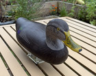 Vintage Captain Harry Jobes Black Duck Hand Painted Duck Decoy