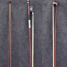 Master Antique Ipe Octagonal Violin Bow 4 4 Ebony Big Eye Frog Silver Parts 63g