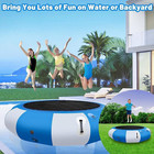 6 5ft Inflatable Swim Platform Water Trampoline For Lake  Recreational Water Bou