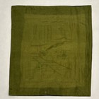 Vintage Chinese Embroidered Silk Panel Asian Art Tapestry Pagoda Mountains