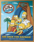 Universal Studios Hollywood The Simpsons Ride 2008 Promo Flyer  Coupons   