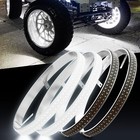 17  5 Row Pure White Truck Led Wheel Ring Rim Lights ultra-bright Wheel Lights