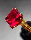 Vintage  gold and lc rubyring 