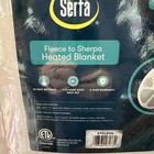 Serta Electric Reversible Fleece To Sherpa Heated Blanket  King